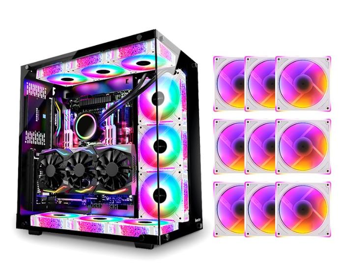 Light bead computer host RGB light effect case renderings