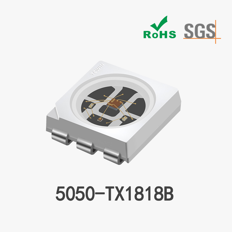 5050-TX1818B 内置IC幻彩灯珠 6脚 12V