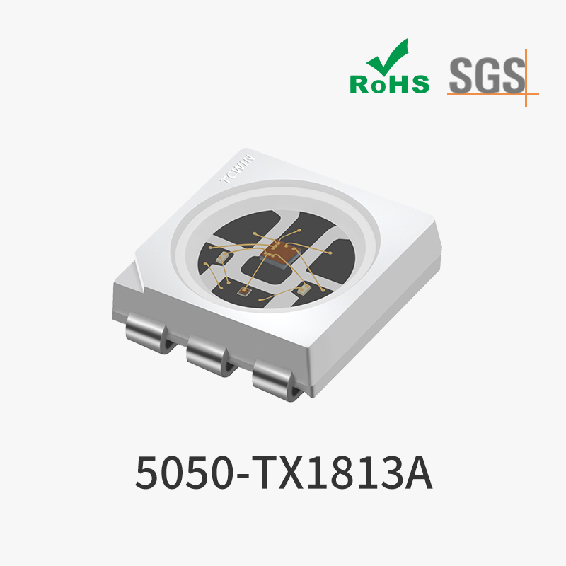 5050-TX1813A 内置IC幻彩灯珠 6脚 5V